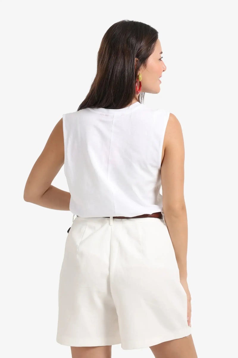 Carina Cotton Sleeveless Top - Image 3